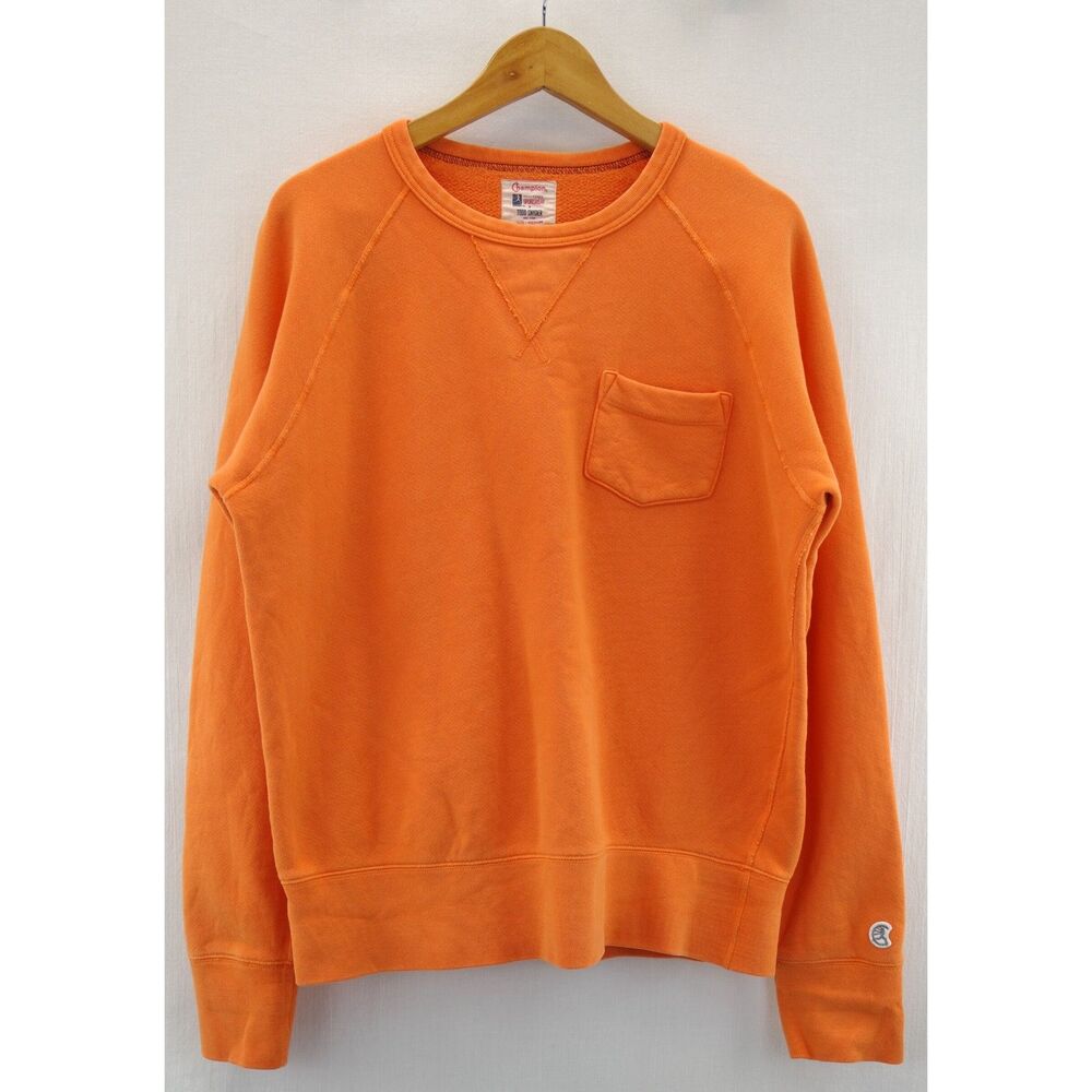 Todd Snyder x Champion Pocket Sweatshirt | Sz M, Orange, Like New